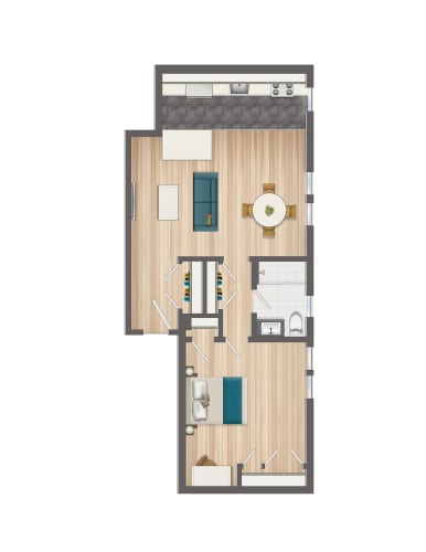 Floor Plan  486-Square-Foot-Studio-Apartment-Floorplan-Available-For-Rent-Serenade-Apartments