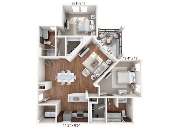 Floor Plan  Azure Floor Plan at Bridge at Indigo, Texas, 78717