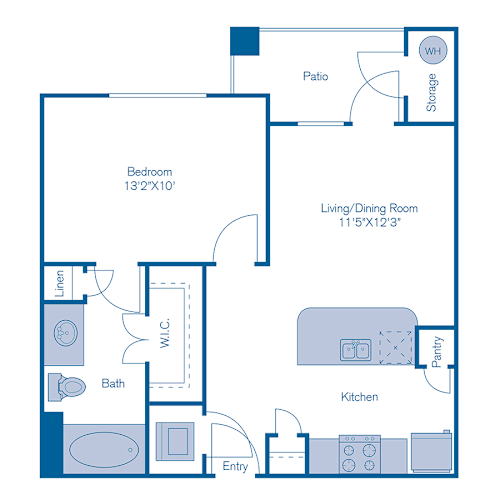 Floor Plan  A1n Floor Plan at Bridge at Southpark Meadows, Austin, TX, 78748