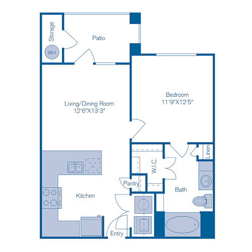 Floor Plan  A2s Floor Plan at Bridge at Southpark Meadows, Austin, Texas
