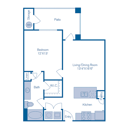 Floor Plan  A3s Floor Plan at Bridge at Southpark Meadows, Texas