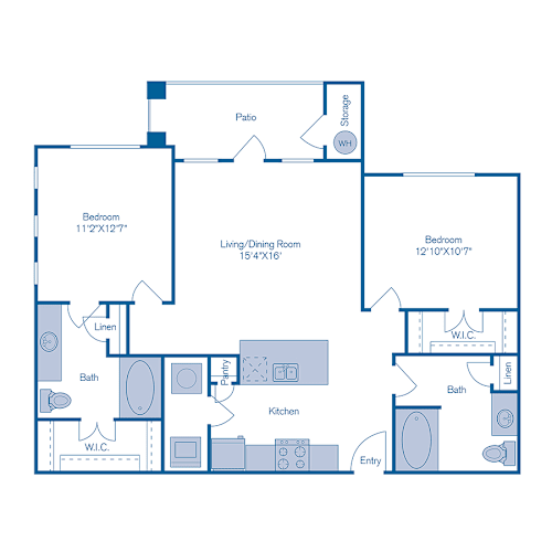 Floor Plan  B2s Floor Plan at Bridge at Southpark Meadows, Austin