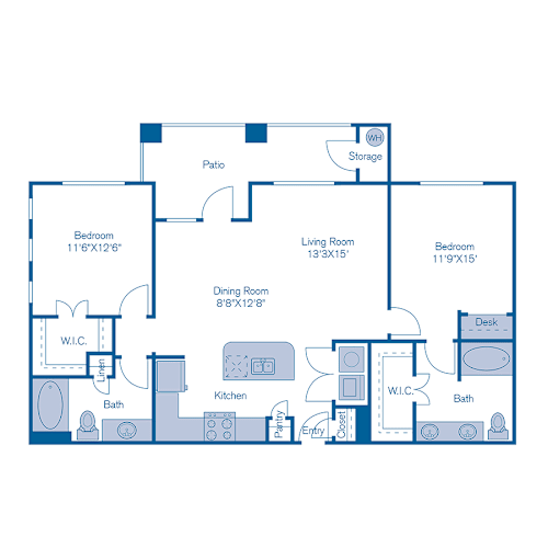 Floor Plan  B3n Floor Plan at Bridge at Southpark Meadows, Texas