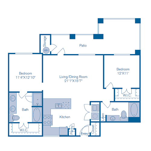Floor Plan  B4s Floor Plan at Bridge at Southpark Meadows, Austin, TX, 78748