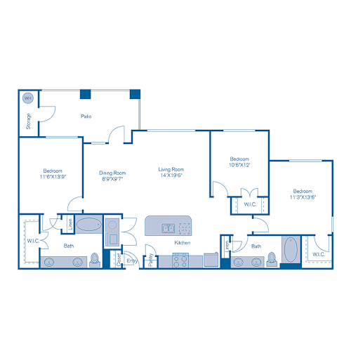 Floor Plan  C2n Floor Plan at Bridge at Southpark Meadows, Austin, TX
