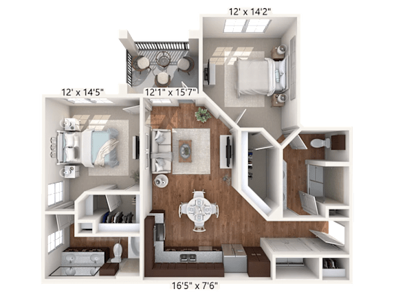 Floor Plan  Royal Floor Plan at Bridge at Indigo, Austin
