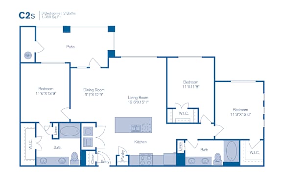 Floor Plan  C2s Floor Plan at Bridge at Southpark Meadows, Austin, TX, 78748