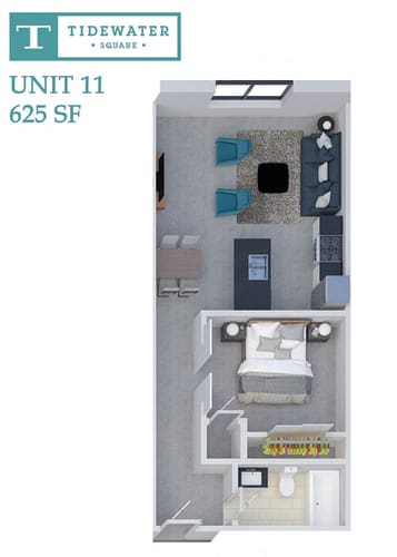 Floor Plan  Tidewater Square Unit 11