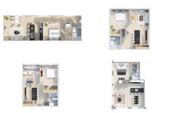 Floor Plan  1 Bed | 1 Bath - Building One