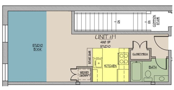 Floor Plan  Seventy Five Place, 2H