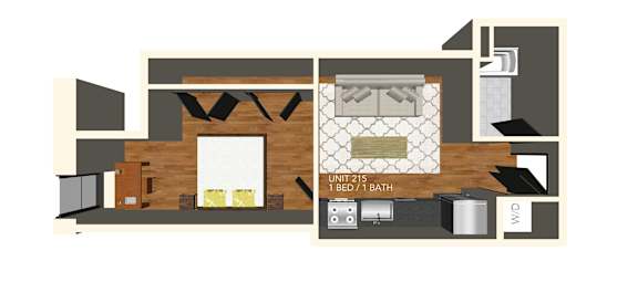Floor Plan  A drawing of a bathroom with a toilet, sink, and bathtub.
