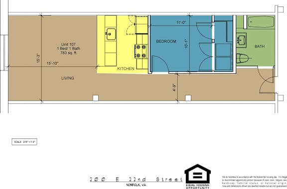 Floor Plan  The Brightleaf Building 107