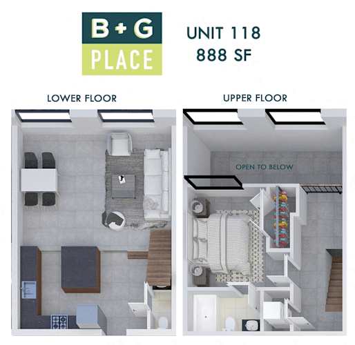 Floor Plan  B+G Place Unit 118