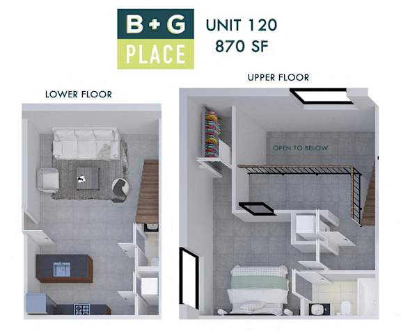 Floor Plan  B+G Place Unit 120