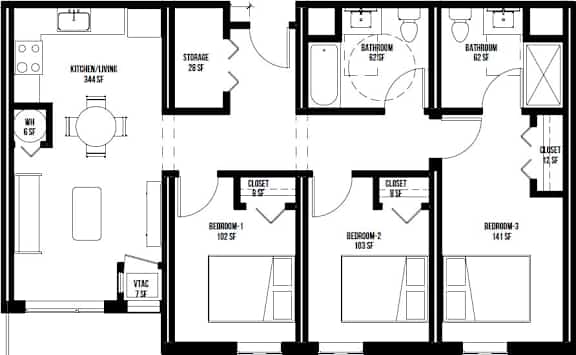 Floor Plan  the plan of the first floor of the house