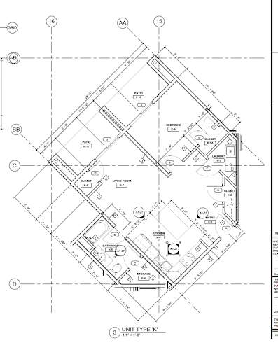 Floor Plan  A drawing of a floor plan for a residential unit.
