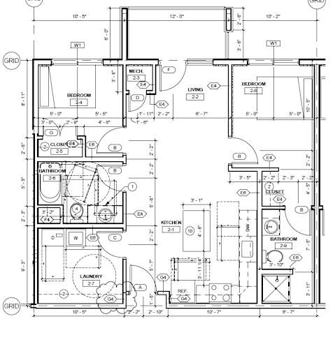 Floor Plan  A detailed floor plan of a house with labeled rooms and dimensions.
