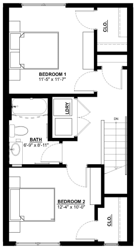 Floor Plan  2nd floor 2D Layout