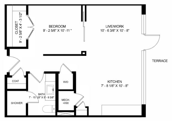 Floor Plan  a floor plan of a small house