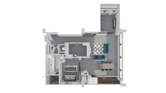 Floor Plan  a floor plan of a house