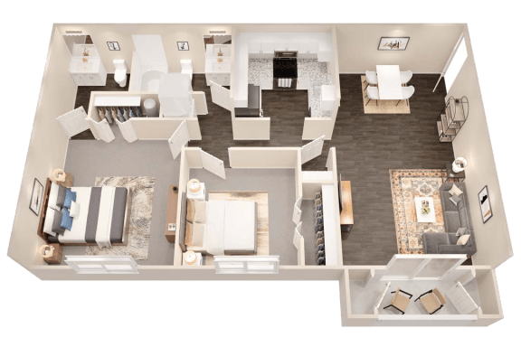 Floor Plan  3d floor plan of a 2100 sq ft home