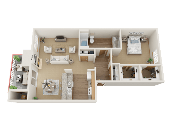 Floor Plan  1x1