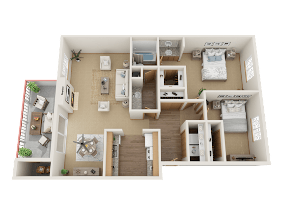 Floor Plan  2x1