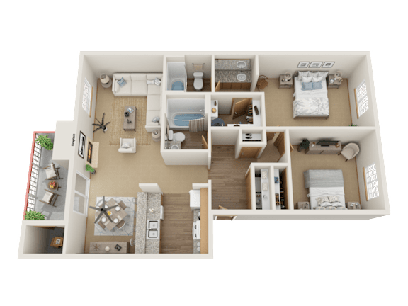 Floor Plan  2x2