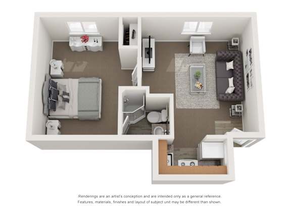 Floor Plan  One-Bedroom