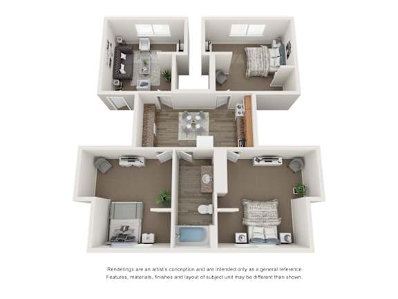 Floor Plan  Three-Bedroom One-Bath