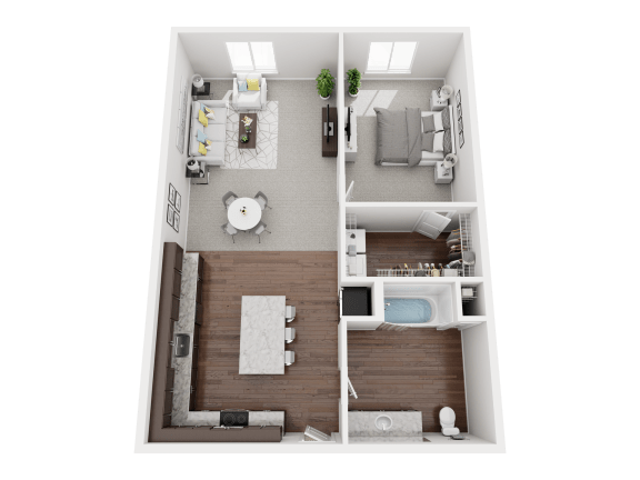 Floor Plan  a1 floor plan  1 bedroom  1199 square feet  the