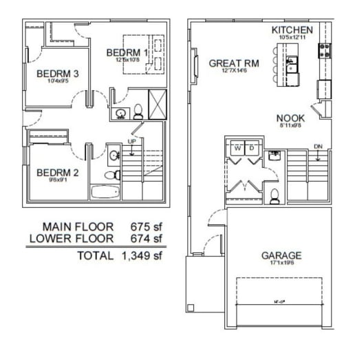 Floor Plan  floor plan of the lower floor of a house for sale