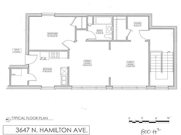 Floor Plan  One Bedroom