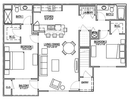Floor Plan  Lake Ontario - First Floor