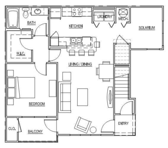 Floor Plan  Lake Huron w/Solarium - First Floor