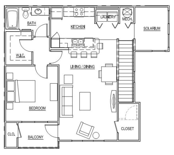 Floor Plan  Lake Huron w/Solarium - Second Floor