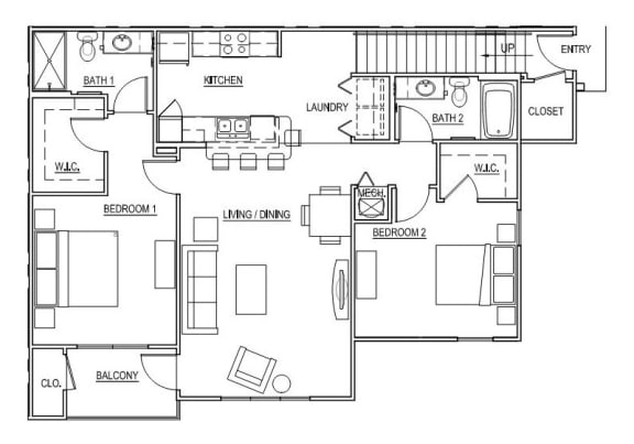 Floor Plan  Lake Michigan - Second Floor