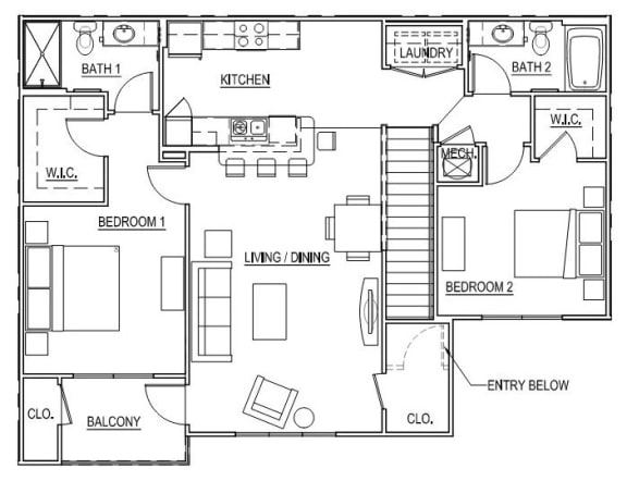 Floor Plan  Lake Eustis -  Second Floor