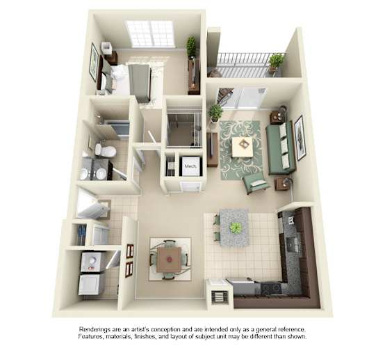Floor Plan  Sydney 1x1 floor plan