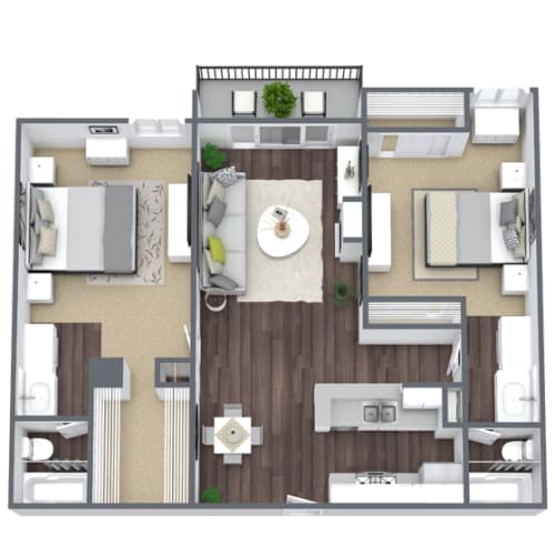 Floor Plan  2x2 floor plan