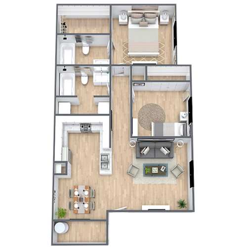 Floor Plan  Mystic Forest 2x2 Floor Plan