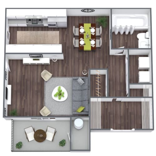 Floor Plan  S1 Studio Floor Plan, 550 SQFT
