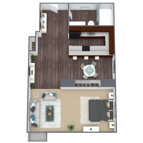 Floor Plan  SX1 Floor Plan, 550 SQFT