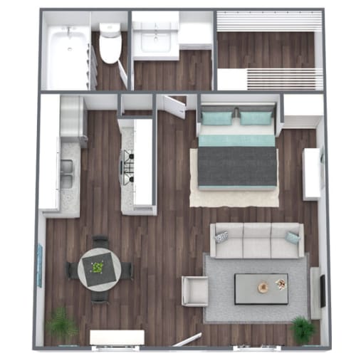 Floor Plan  SX1 Floor Plan, 400 SQFT