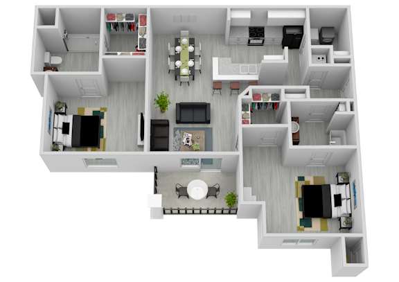 Floor Plan  Ba Floor Plan at Arbours at Lafayette, Lafayette, Louisiana