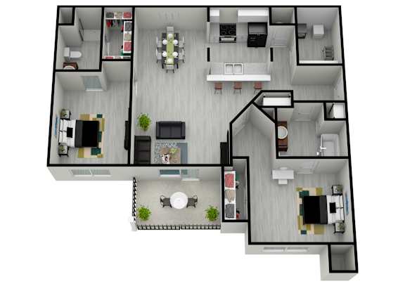 Floor Plan  Bb--FloorPlan at Arbours at Covington Apartments, Covington, 30014