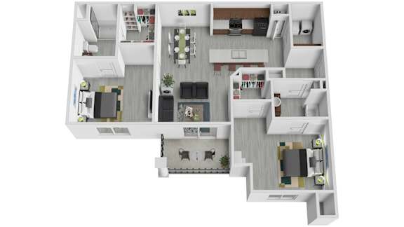 Floor Plan  Unit bb Floor Plan at Arbours at Quincy, Quincy, FL