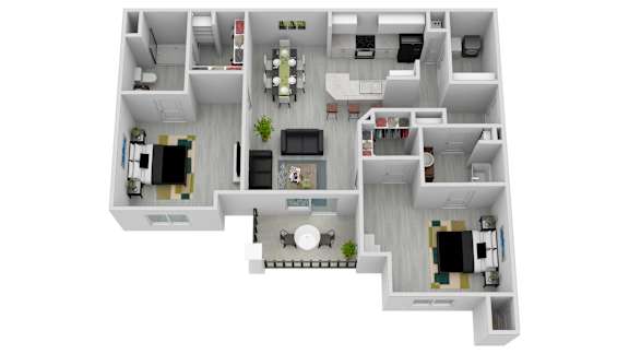 Floor Plan  BB1 Floor Plan at Arbours at Kingsland, Kingsland, Georgia