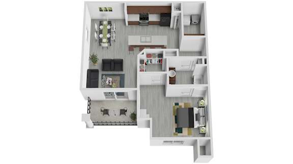 Floor Plan  Unit Ab Floor Plan at Arbours at Quincy, Quincy, FL, 32351