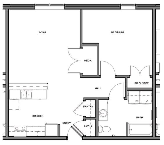 Floor Plans of Osborn Commons in Sault Ste Marie, MI